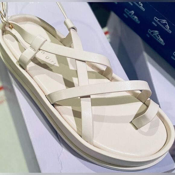 MADDEN GIRL Flatform Sandals Size 7 Bone Paris Tropezz Gladiator Strappy NEW - Picture 13 of 13